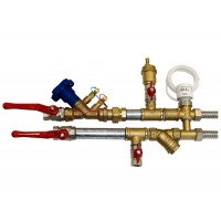 DANTEX Узел обвязки фанкойла с балансировочным клапаном DF-3WVBI 3/4 Kvs (2.5)